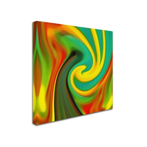 Amy Vangsgard 'Abstract Flower Unfurling Square 1' Canvas Art,18x18